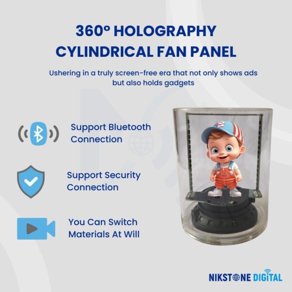360° 3D Holographic Table Fan - Image 5