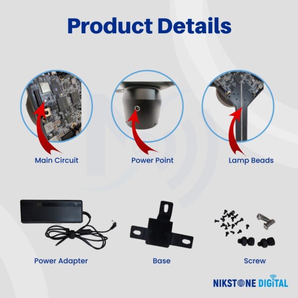 42cm 3D Hologram Fan with Dual Blade - Image 3