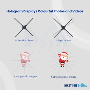 3D Hologram Fan 65cm